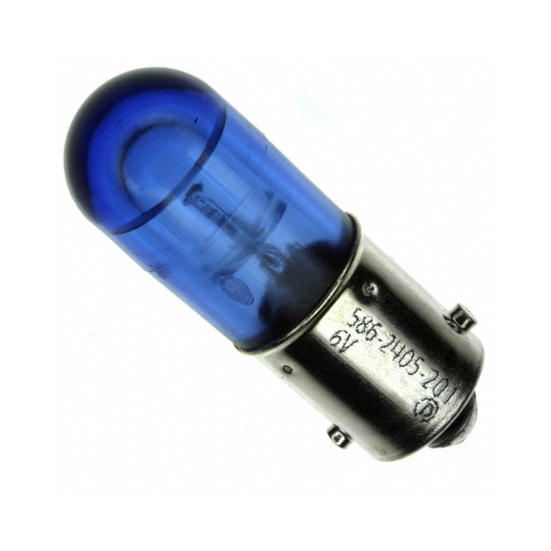 1 pcs : 5862405201F - BASED LED T3 1/4 BLU 6V NONPOL