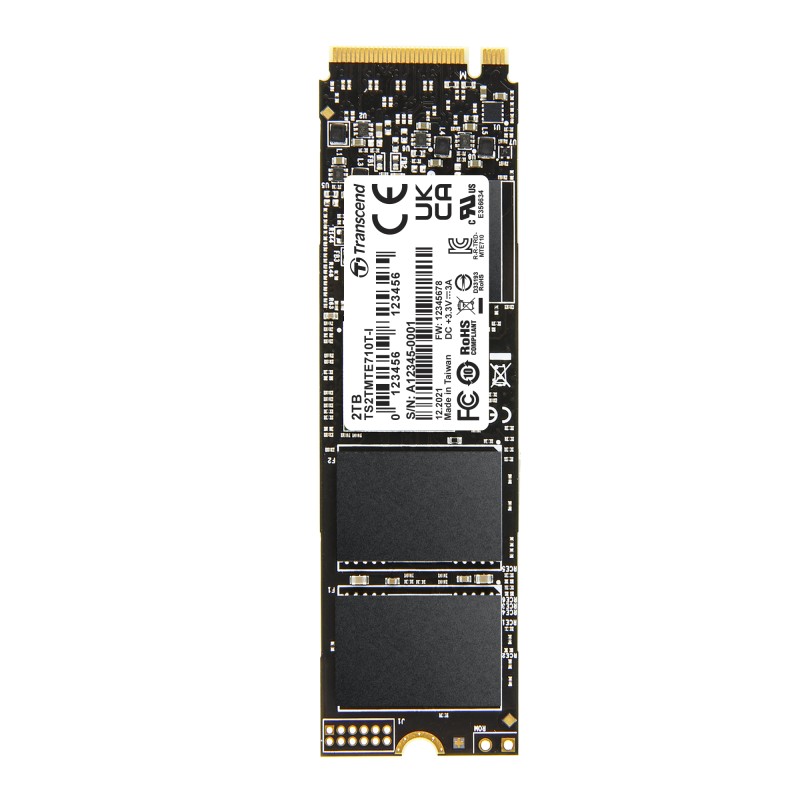 1 pcs - Transcend MTE710T-I M.2 2280 2 TB Internal SSD Hard Drive