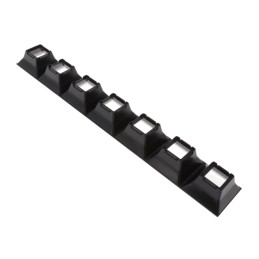 1 pcs : C16872_DAISY-7X1-SHD - SHADE 7 POS 280X40MM BK GLOSS PC