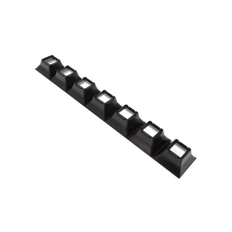 1 pcs : C16872_DAISY-7X1-SHD - SHADE 7 POS 280X40MM BK GLOSS PC