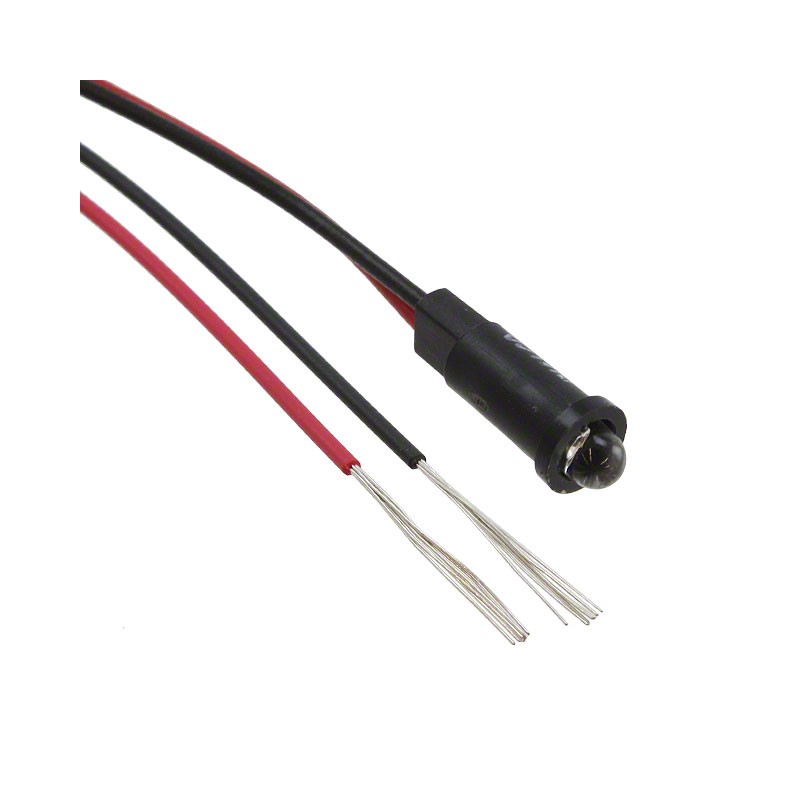 1 pcs : 5580701007F - LED PANEL IND RED SNAP-IN