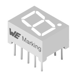 1 pcs : 157119S12701 - WL-T7DS 7 SEGMENTS DISPLAY THT S