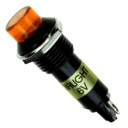 1 pcs : 6123332120F - LED PANEL MNT 12MM YELLOW 6VDC