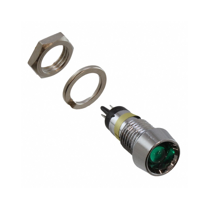 1 pcs : 6072212110F - LED PNL IND 7MM GRN RECESS