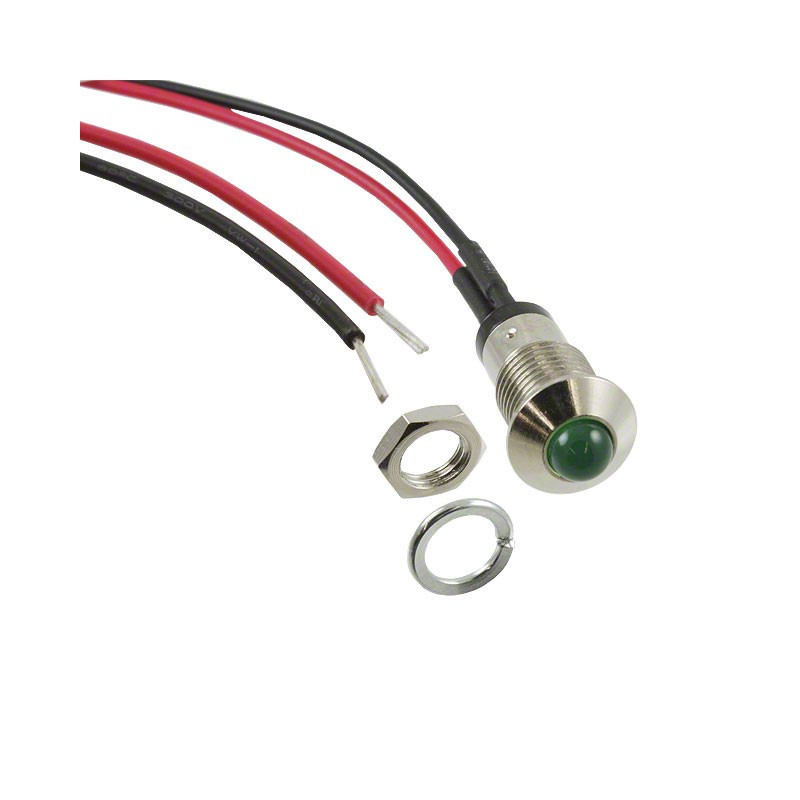 1 pcs : MPC5GDW12.0 - LED PANEL INDICATOR GREEN 2.1V