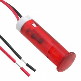 1 pcs : QS83XXR24 - INDICATOR 8MM FIXED RED 24V WIRE