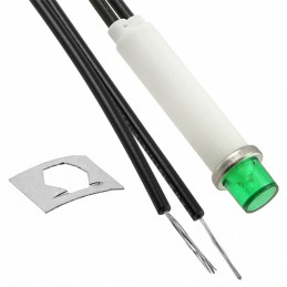 1 pcs : 2152A5 - LAMP NEON INCAND GREEN PNL MNT