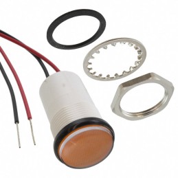 1 pcs : 5571703203F - LED PNL MT 11/16' 12V WT YELLOW