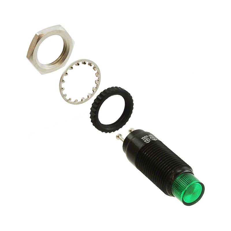 1 pcs : 24979713332504F - LED PANEL IND GRN 14V CYLINDER