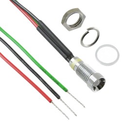 1 pcs : 6062415120F - LED PNL IND 6MM R,G 6V RECESS