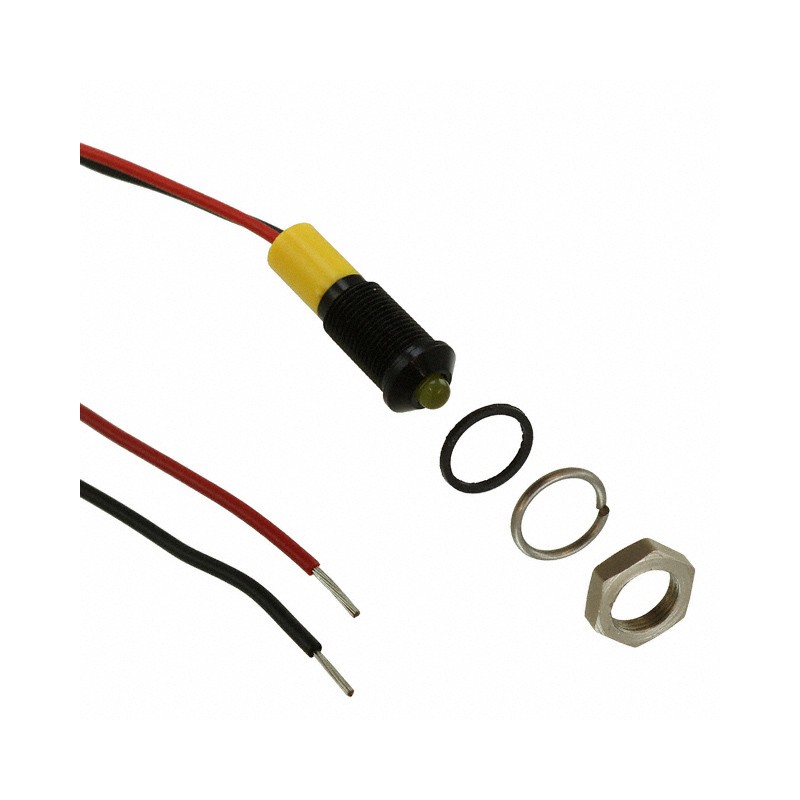 1 pcs : Q6P3BXXY24E - LED PM IND PROMINENT YLW