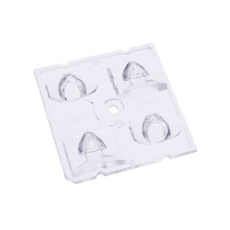 1 pcs : C17831_STRADA-2X2-5050-DWC - LENS CLEAR ASYMMETRICAL SCREW