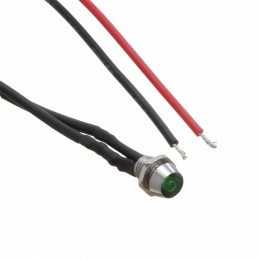 1 pcs : FL1M-6CW-2-G12V - LED GRN 6MM NUT 12VDC STK