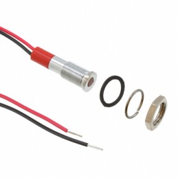 1 pcs : Q6F3CXXR24E - LED PANEL MOUNT INDICATOR RED