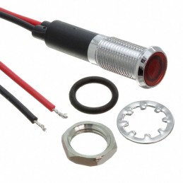 1 pcs : FL1M-8FW-1-R24V - LED RED 8MM NUT 24VAC/DC STK