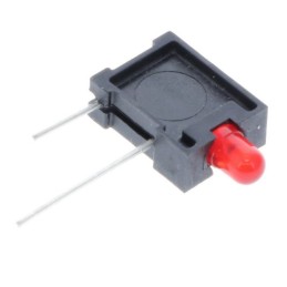 1 pcs : 0035.7022 - HOLDER LED 3MM RED RA