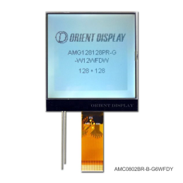 1 pcs : AMG128128PR-G-W12WFDW - COG GRAPH 128128 FSTN+ TRANSF