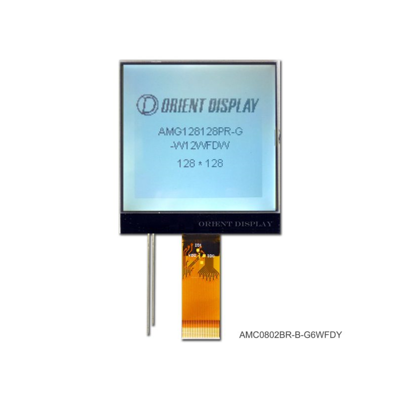 1 pcs : AMG128128PR-G-W12WFDW - COG GRAPH 128128 FSTN+ TRANSF