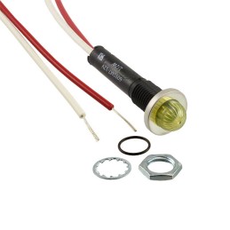 1 pcs : 6091M7-12V - INDICATOR SOLID STATE YLW PNL MT