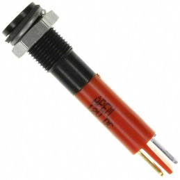 1 pcs : Q6F1BXXR12E - INDICATOR 12V 6MM FLUSH RED