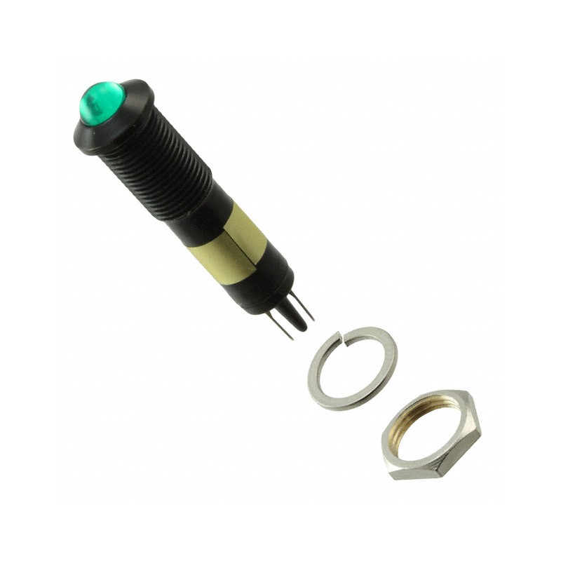 1 pcs : 6091222130F - LED PNL MT 9MM 12V BLACK GREEN