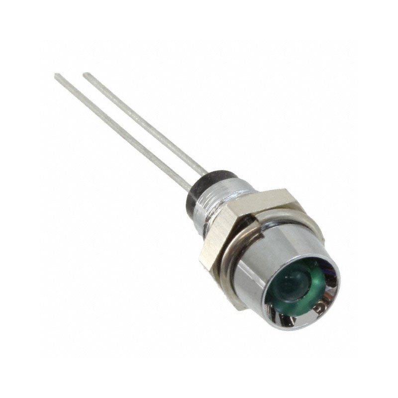 1 pcs : 6052211110F - LED PNL IND 5MM GREEN RECESS