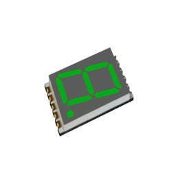 1 pcs : DSM7UA70105 - DISPLAY 7SEG 0.7' SGL GRN 10SMD