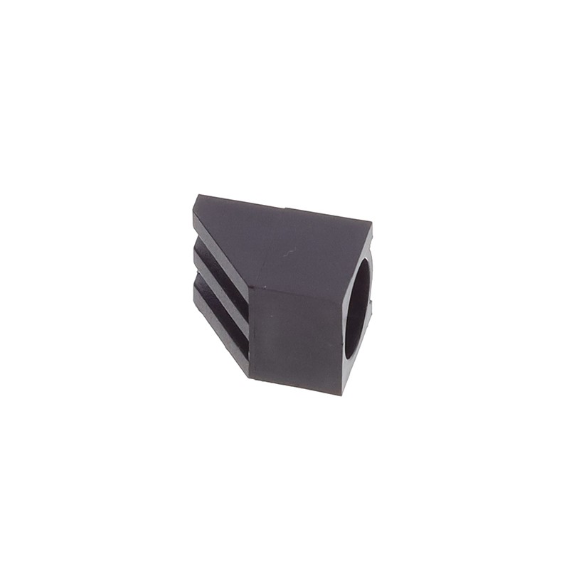 1 pcs : H-178C - LED HOLDER RA 5MM 2LD NYL BK