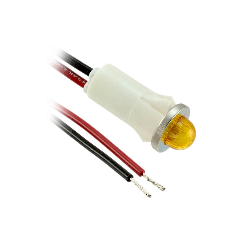 1 pcs : 1092M3-125VAC - LED PANEL INDICATOR AMBER 125V