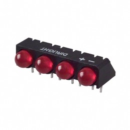 1 pcs : 5500407004F - LED CBI 5MM QUAD RED RA