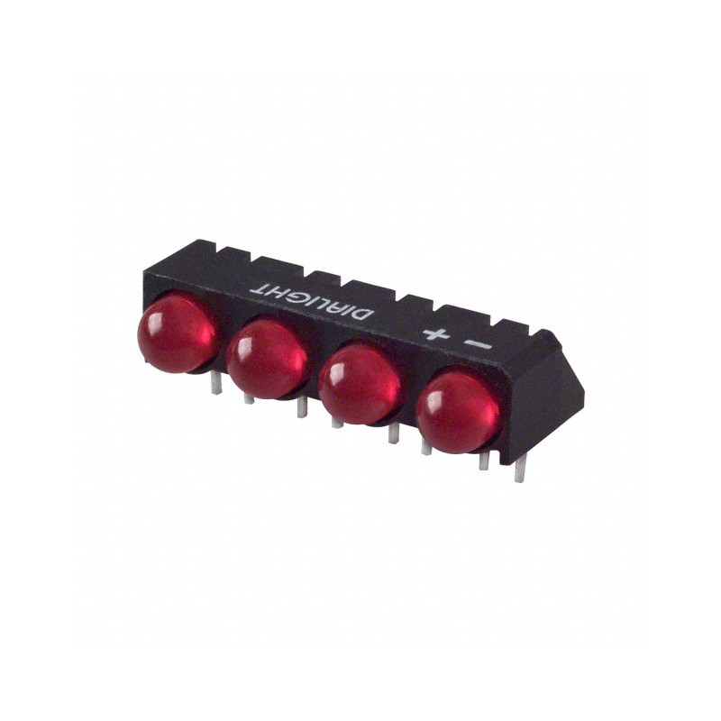 1 pcs : 5500407004F - LED CBI 5MM QUAD RED RA
