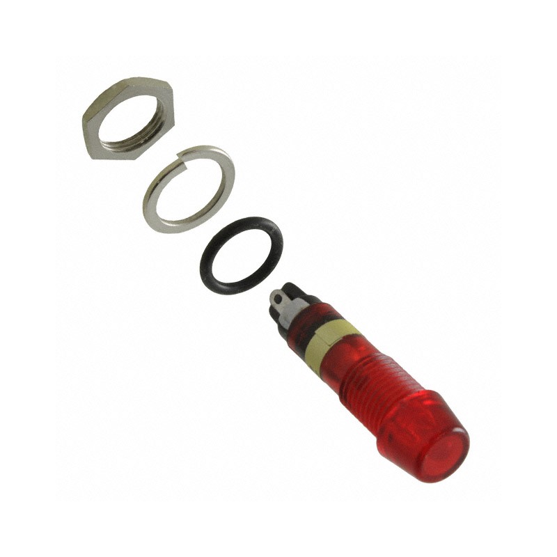 1 pcs : 6073132340F - LED 7MM RED PMI 24V W GASKET