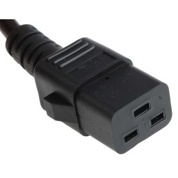 1 pcs - RS PRO IEC C19 Socket to Unterminated Socket Power Cord, 2m