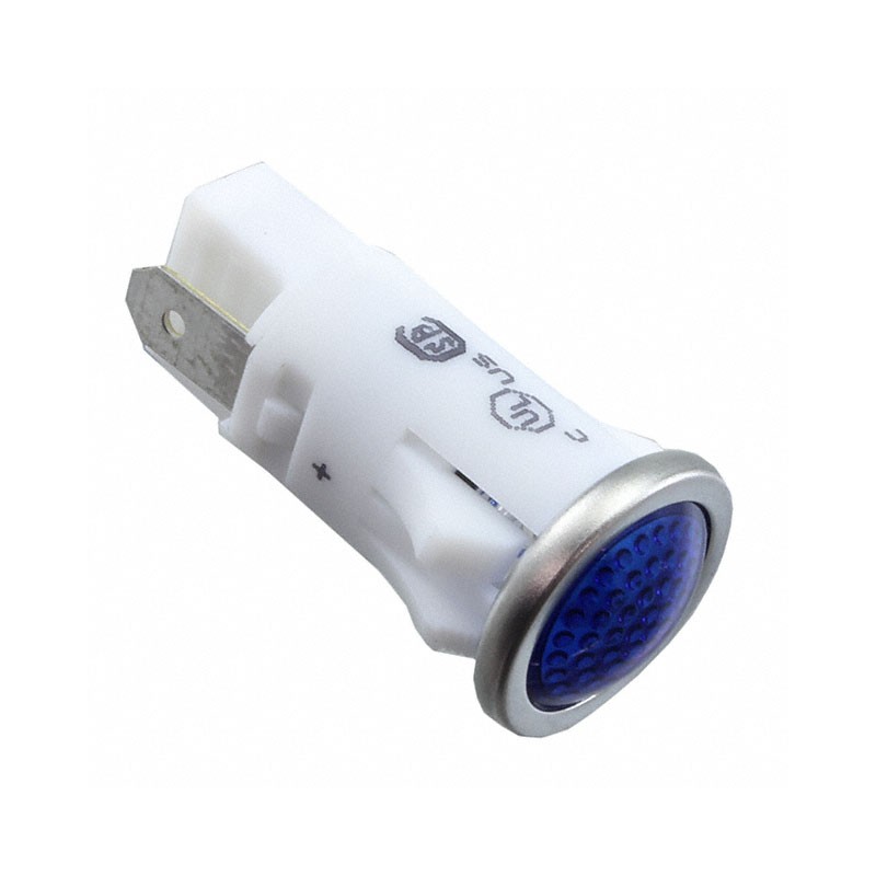 1 pcs : 1092QD6-125VAC - PMI RND .5' LED 125VAC TAB SEMID