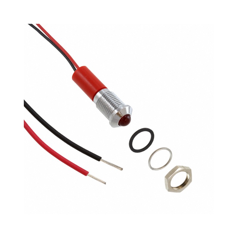 1 pcs : Q8P3CXXR12E - LED PM INDICATOR PROMINENT RED