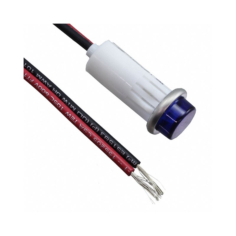 1 pcs : 1092C6-28V - PMI RND .5' LED 28V WIRE HI-HAT