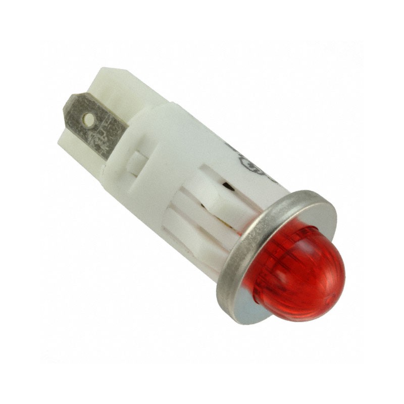 1 pcs : 1092QM1-12V - LED PMI, RED, SMALL DOME, 12V 3/
