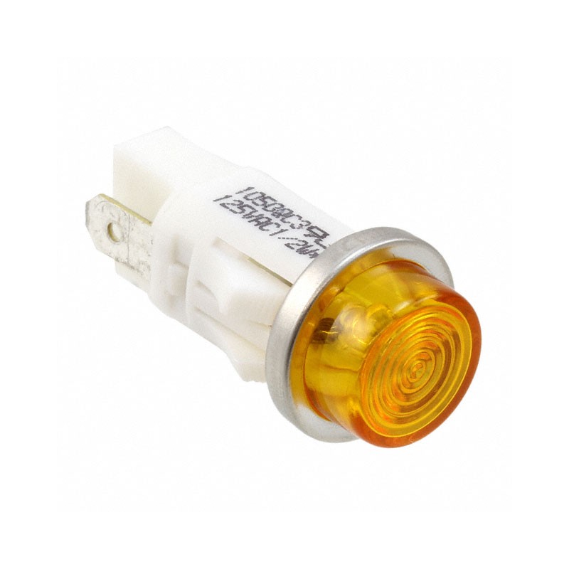 1 pcs : 1092QC3-28V - LED PMI, AMBER, HI-HAT, 28V, 3/1