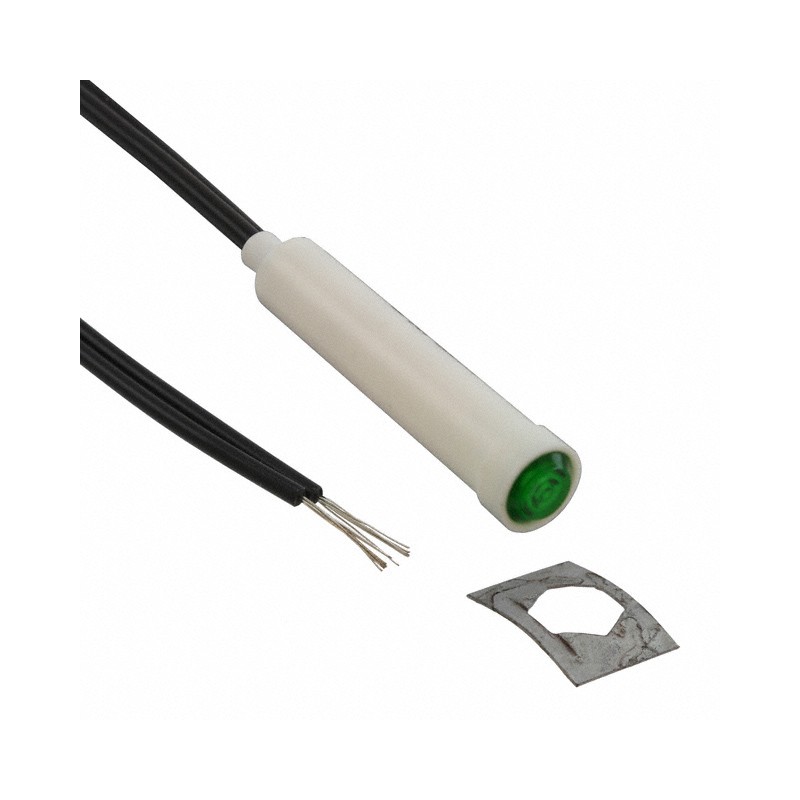 1 pcs : 2112A5 - LAMP NEON GREEN 120V PC MNT