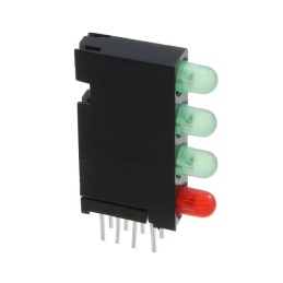 1 pcs : 5680102221F - LED CBI 3MM QUAD GRN/RED RA