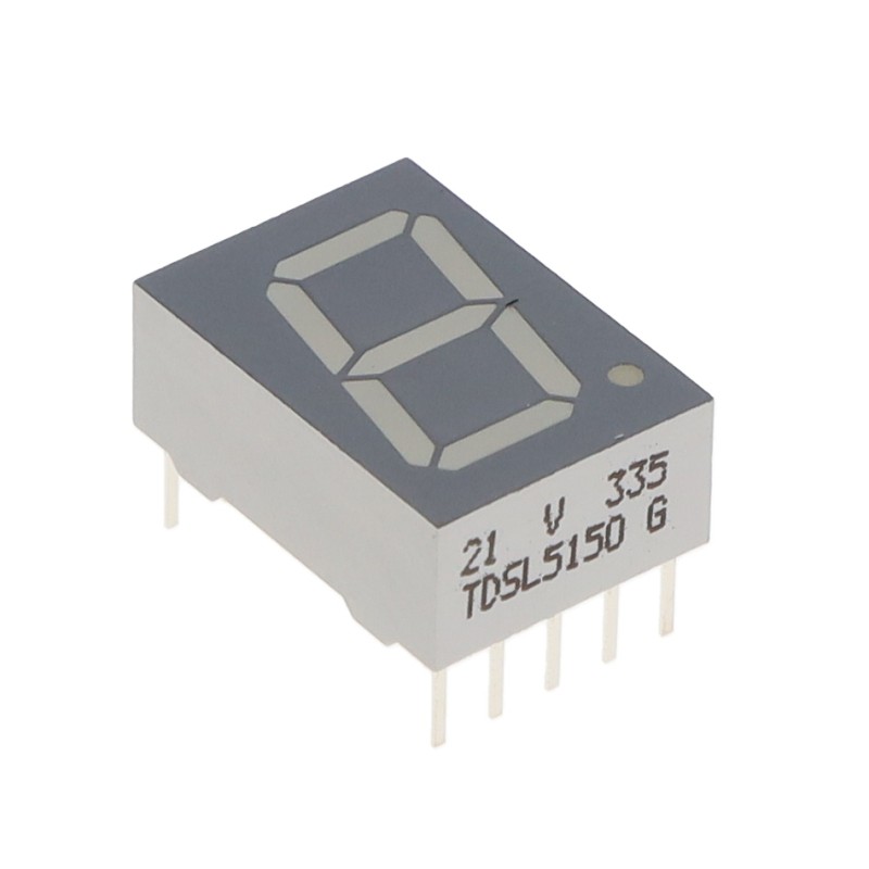 1 pcs : TDSL5150 - DISPLAY 7SEG 0.51' SGL RED 10DIP