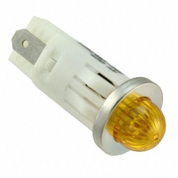 1 pcs : 1092QM3-12V - LED PMI, AMBER, SMALL DOME, 12V