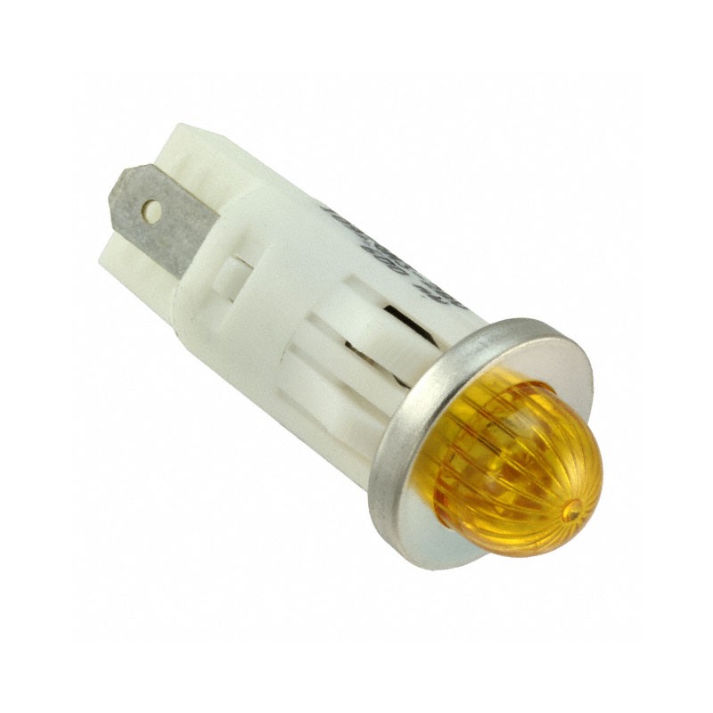 1 pcs : 1092QM3-12V - LED PMI, AMBER, SMALL DOME, 12V