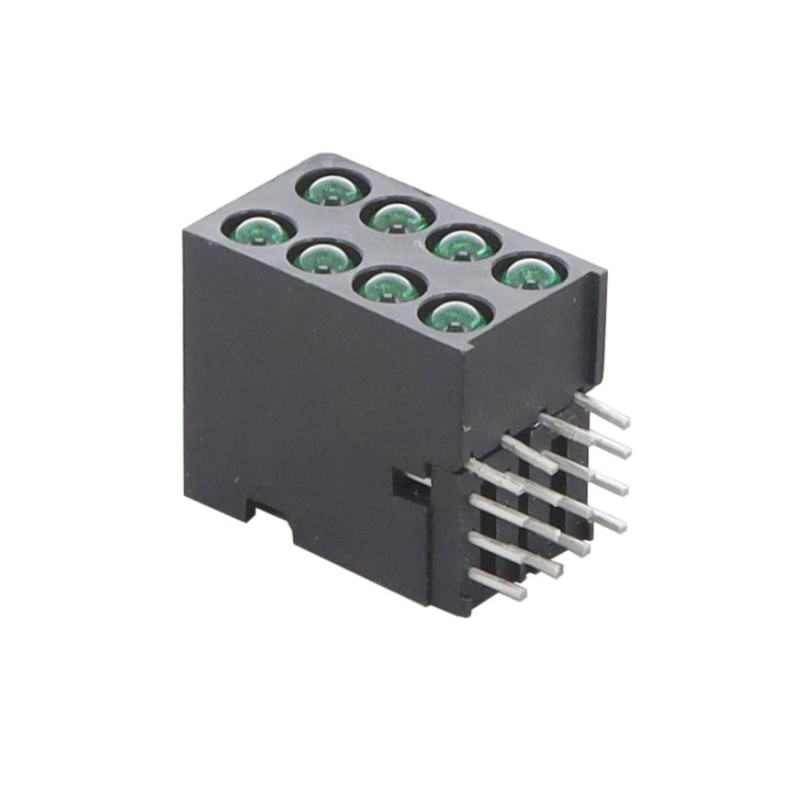 1 pcs : 56822322222F - LED CBI 3MM 4X2 GREEN RA