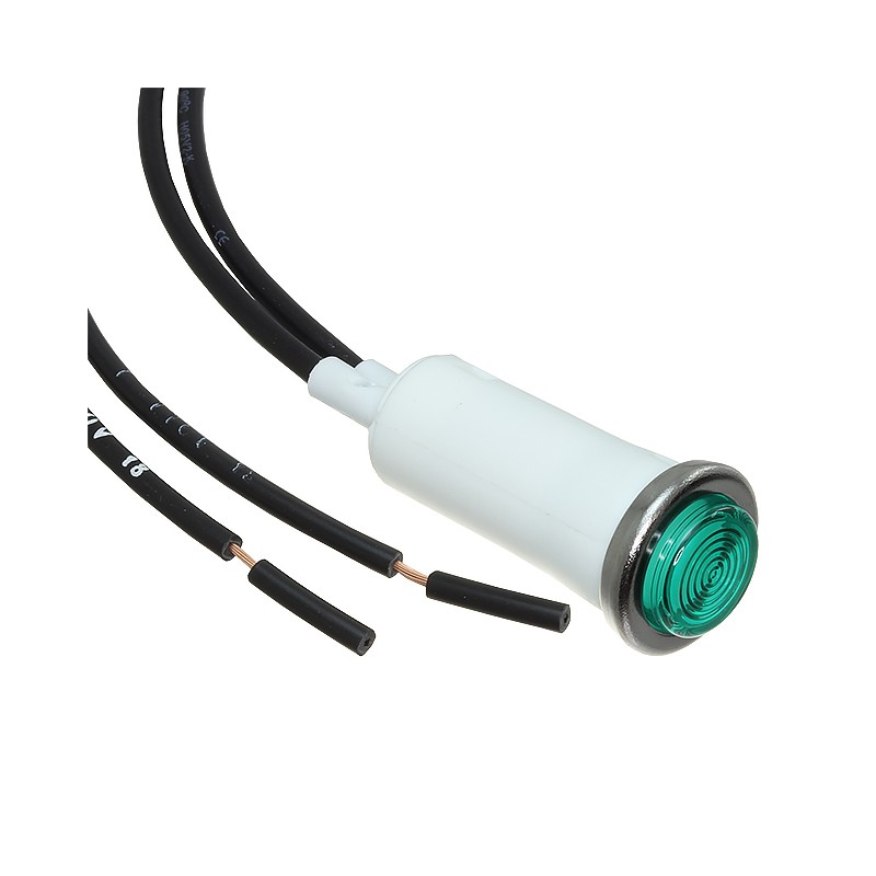 1 pcs : NL67WL2G - INDICATOR LIGHT NEON 110V GREEN