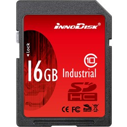 1 pcs - InnoDisk 16 GB Industrial SDHC SD Card, Class 10