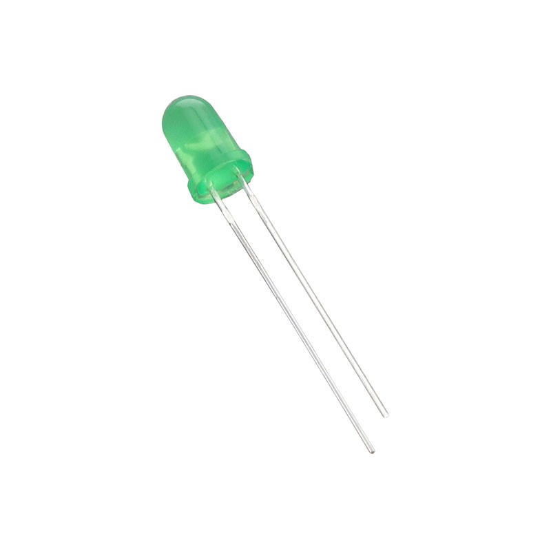 1 pcs : 5GDL-F - LED GREEN DIFFUSED T-1 3/4 T/H
