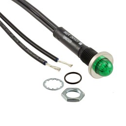 1 pcs : 6012M5 - INDICATOR NEON GREEN PANEL MNT