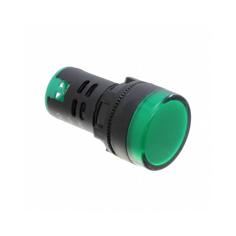 1 pcs : FL1P-22NA-1-G12V - LED GRN 22MM NUT 12VAC/DC STK