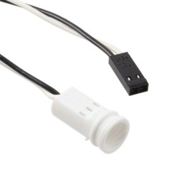 1 pcs : CNX_440_E02_4_1_08 - LED CBL ASSY 5MM 2WIRE WH/BLK 8'